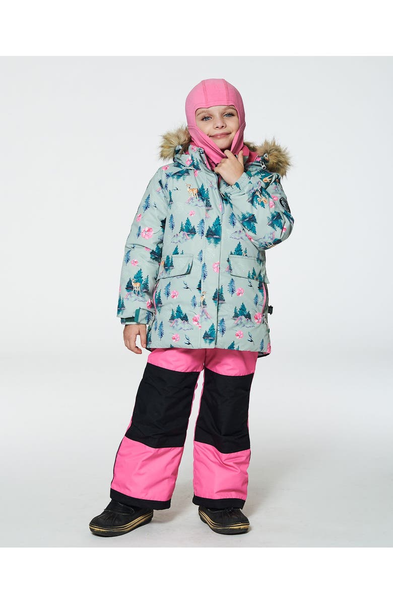 Deux par Deux Girl's Jersey Balaclava Candy Pink, Alternate, color,