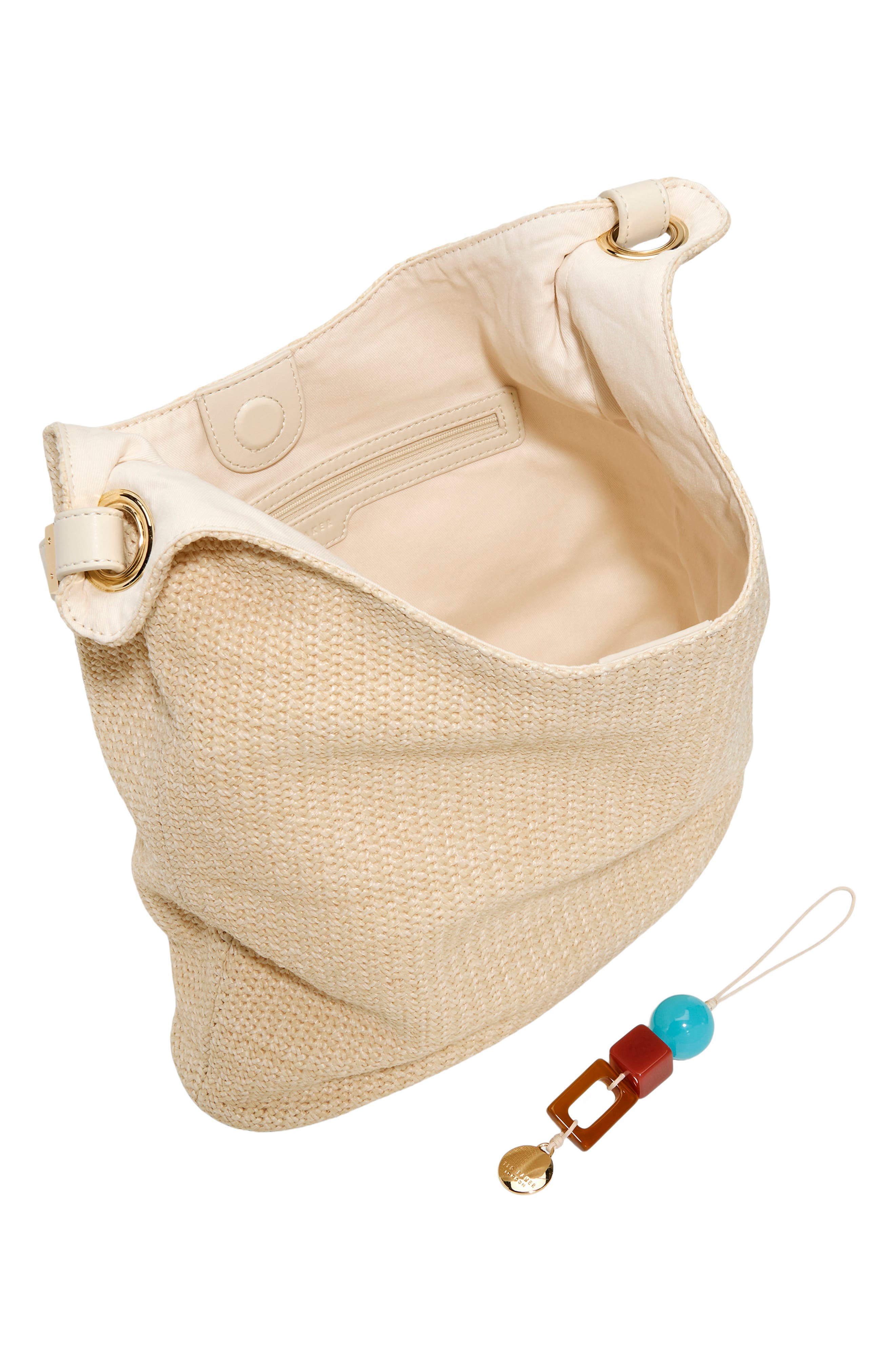 Perry Woven Tote, Alternate, color, WHITE/BONE