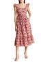 Flutter Sleeve Midi Dress