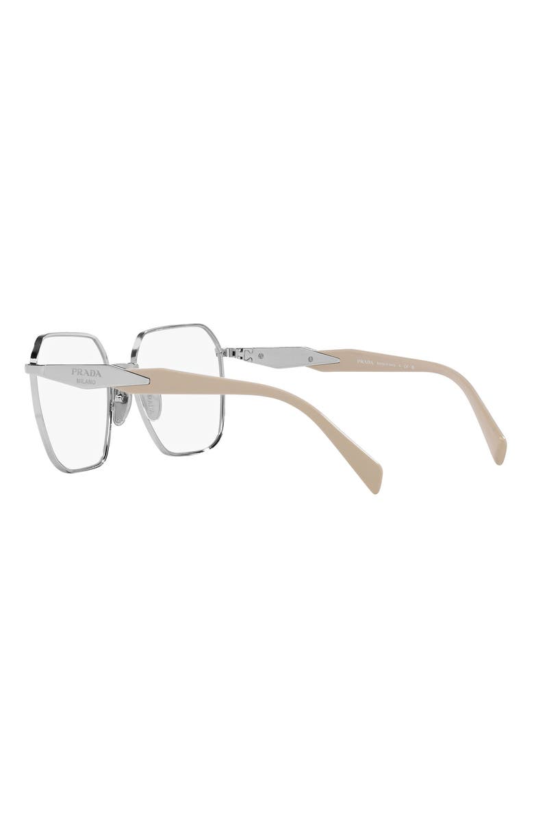 Prada 53mm Square Optical Glasses, Alternate, color, 
