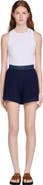 SANDRO High-waisted crochet shorts