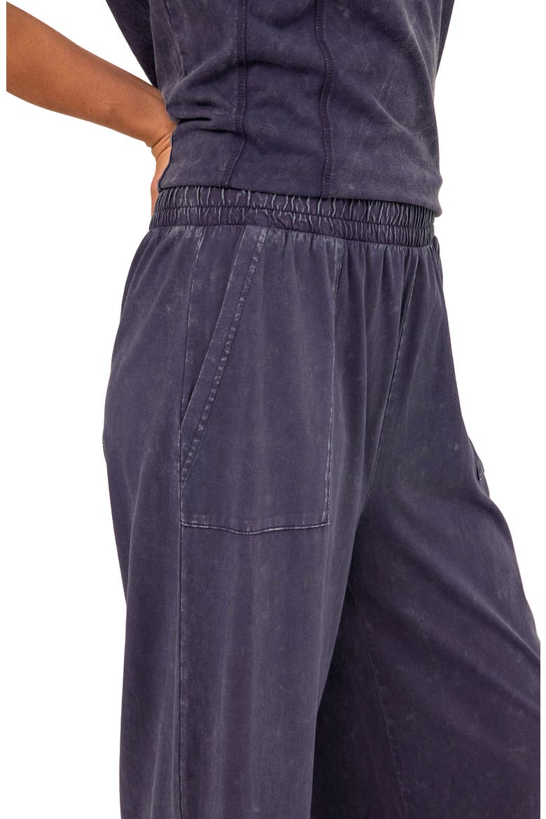 Alva Mineral Wash Pull-On Wide Leg Capri Pants, Alternate, color, STARGAZER