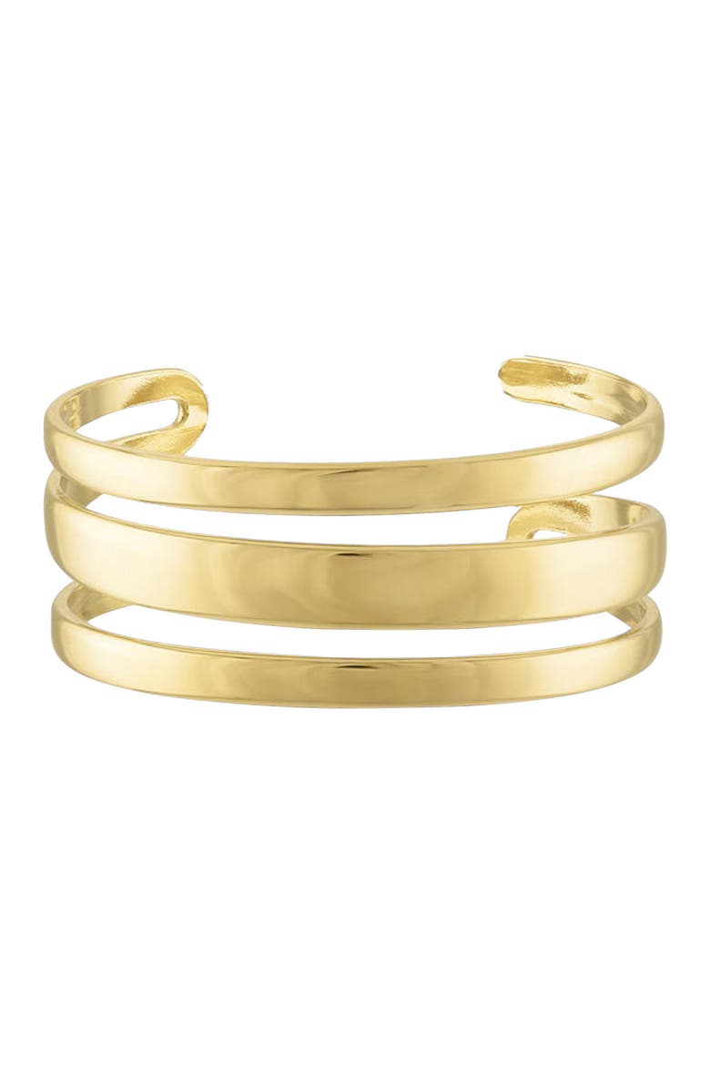 Layered Cuff Bracelet, Main, color, Gold