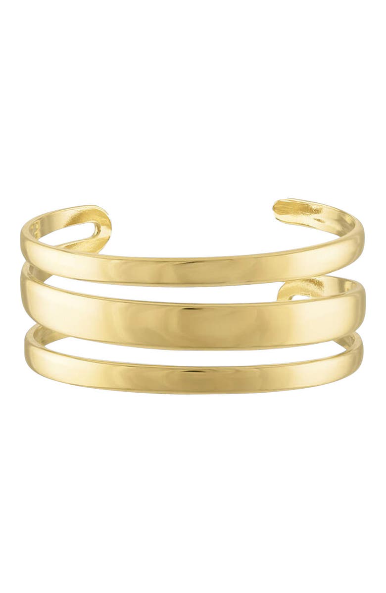 BEN ONI Layered Cuff Bracelet, Main, color, Gold