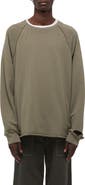 Helmut Lang Distressed Crewneck Sweatshirt