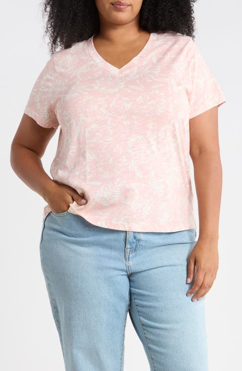 V-Neck Slubbed T-Shirt