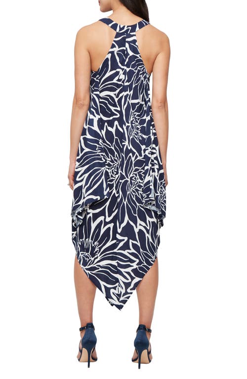 Shop Sl Fashions Floral Sleeveless Handkerchief Hem Midi Dress