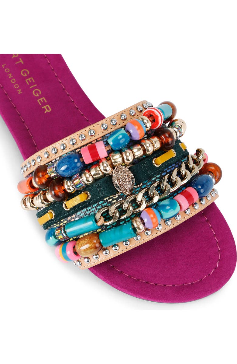 Kurt Geiger London Southbank Beaded Slide Sandal, Alternate, color, Open Pink