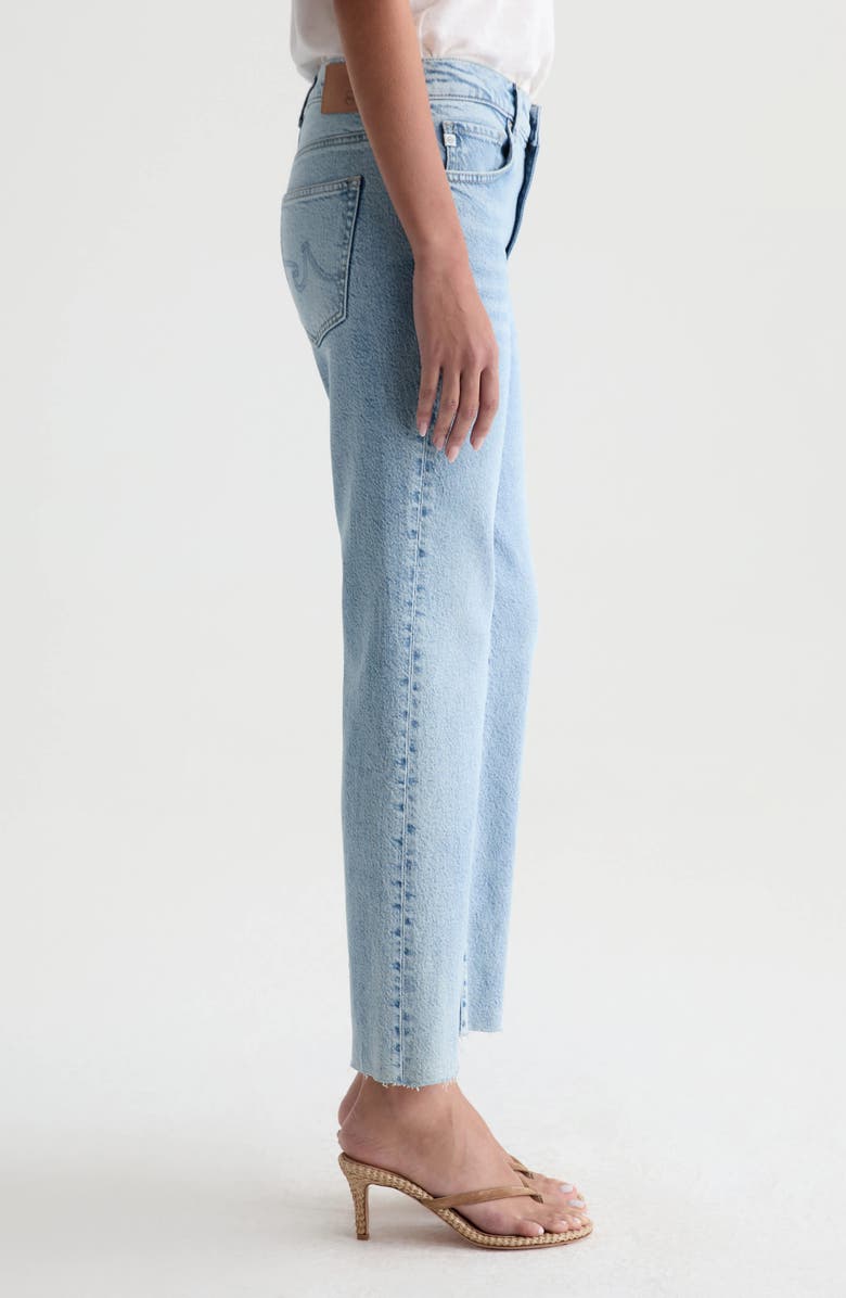 AG Brinley Raw Hem Mid Rise Ankle Straight Leg Jeans, Alternate, color,