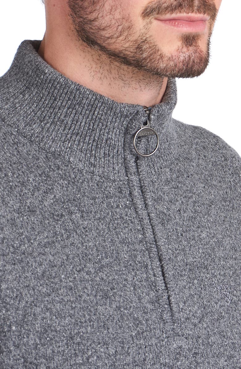 Barbour Tisbury Half Zip Wool Blend Pullover, Alternate, color, Grey