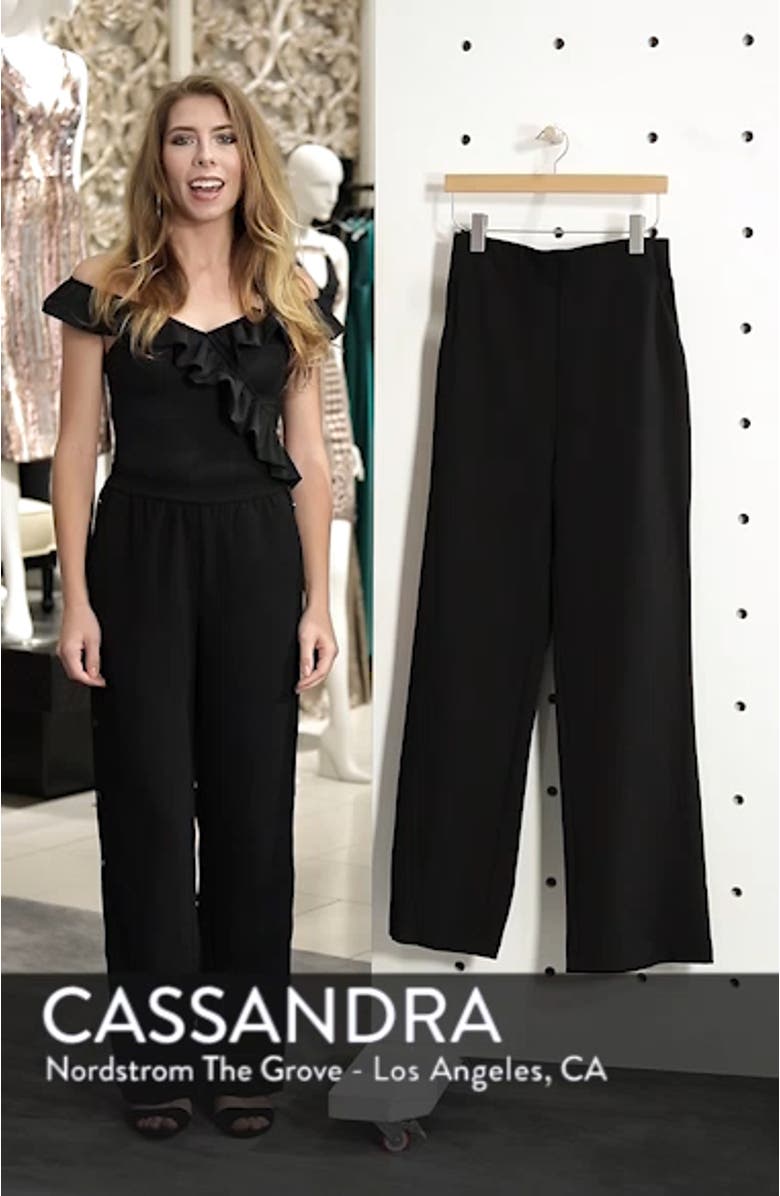 High Waist Straight Leg Pants, sales video thumbnail