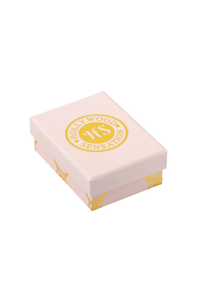 Hollywood Sensation Dome Huggie Teardrop Earrings, Alternate, color, Silver