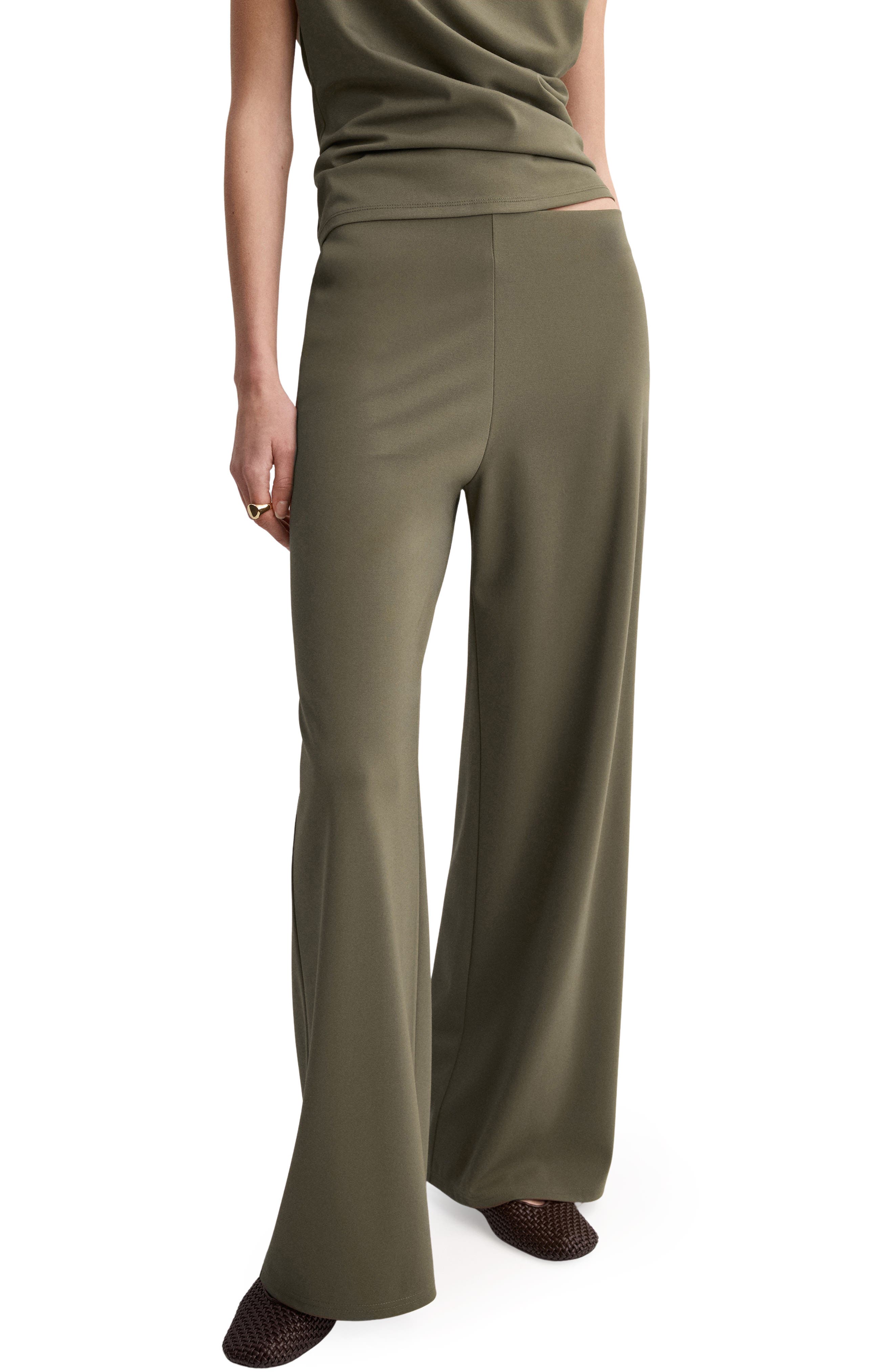 Pull-On Straight Leg Pants - image 3