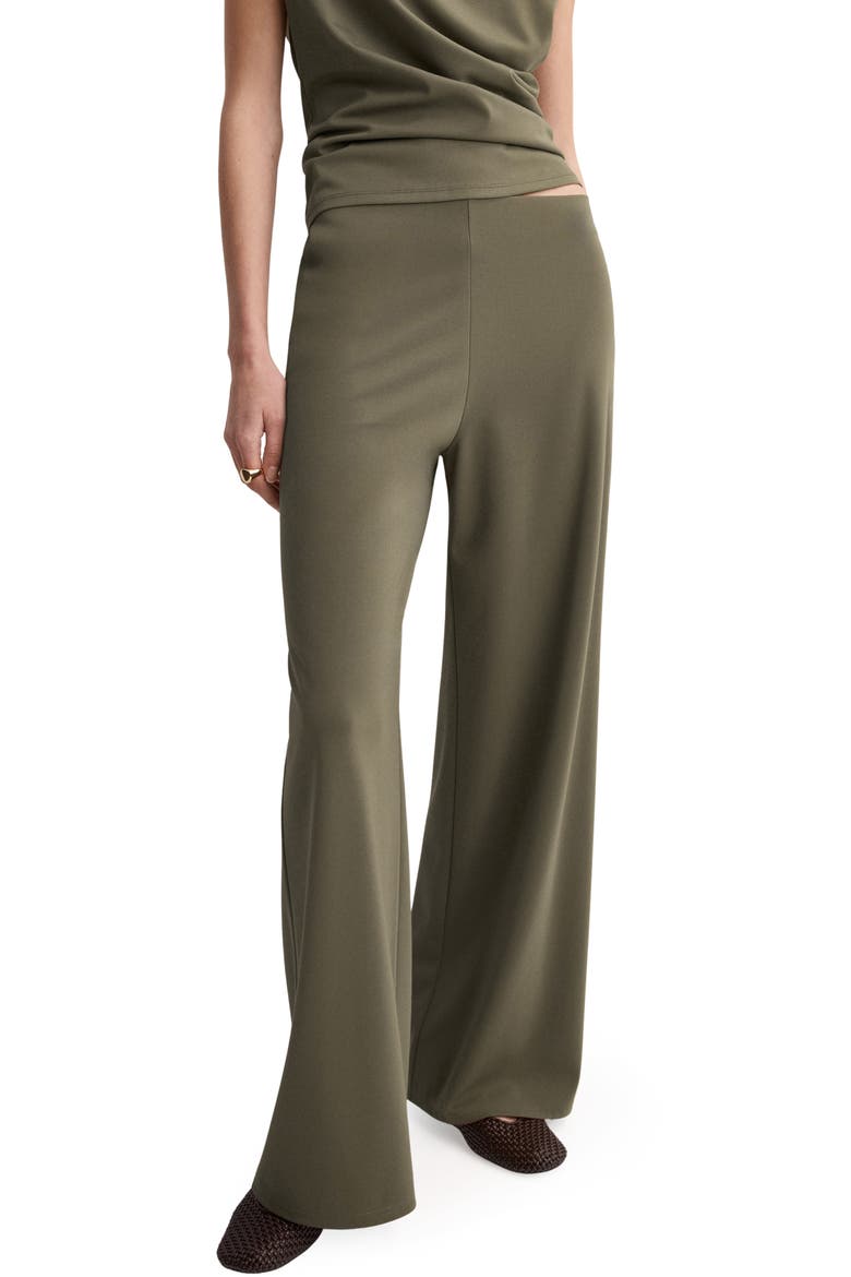 Pull-On Straight Leg Pants, Main, color, KHAKI GREEN