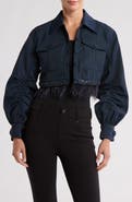 Cinq à Sept Suvi Beaded Feather Hem Crop Jacket