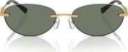 Michael Kors 58mm Manchester Rimless Oval Sunglasses