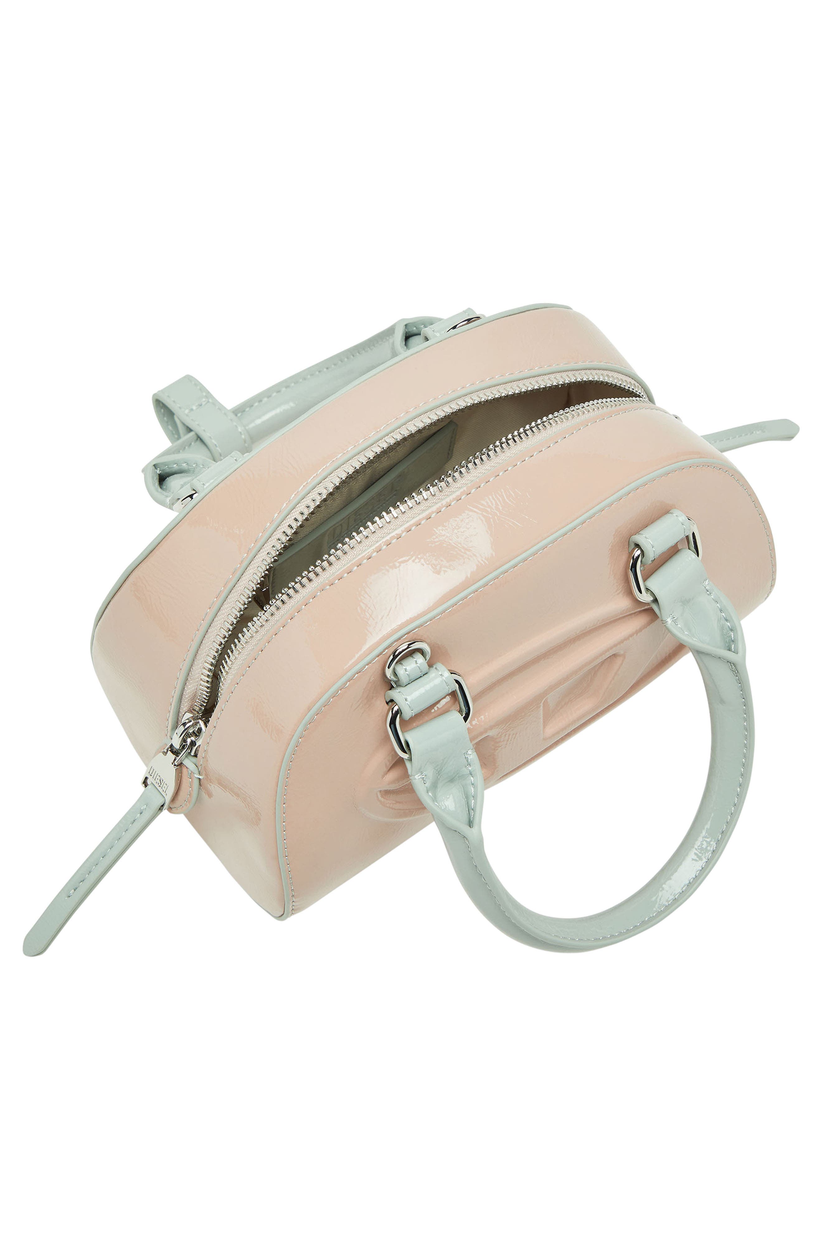 DIESEL<sup>®</sup> Mini 1DR Dome Faux Leather Bowling Bag, Alternate, color, Pink