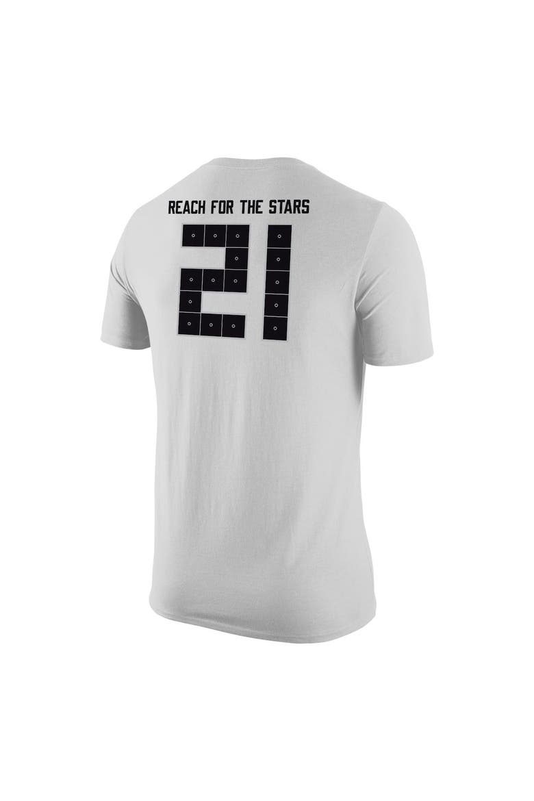 Men's Nike #21 White UCF Knights Space Game Jersey T-Shirt, Alternate, color, White