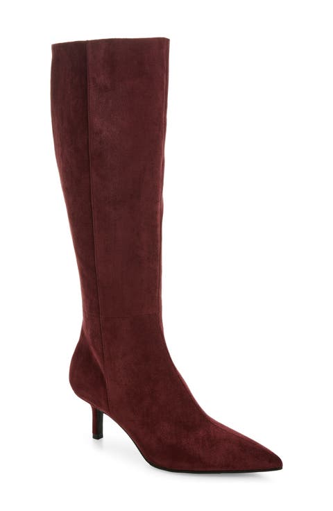 Elara Pointed Toe Knee High Boot