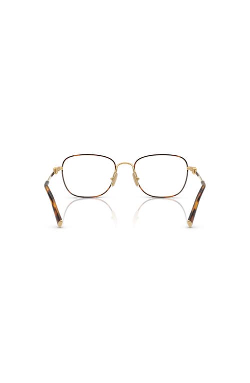 Miu Miu 53mm Square Optical Glasses In Brown