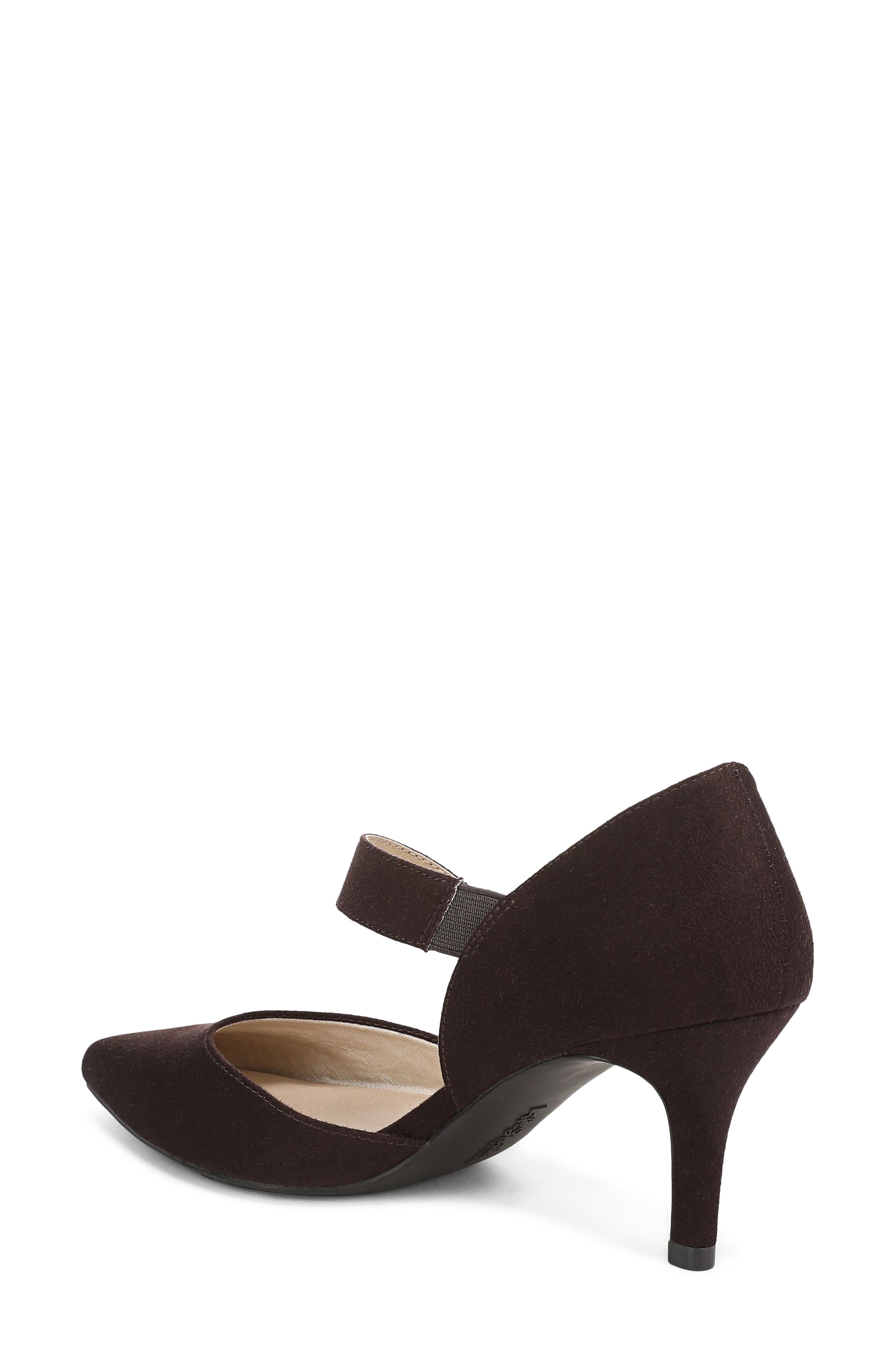 LifeStride Suki Pointed Toe Pump, Alternate, color, Dark Chocolate Dm