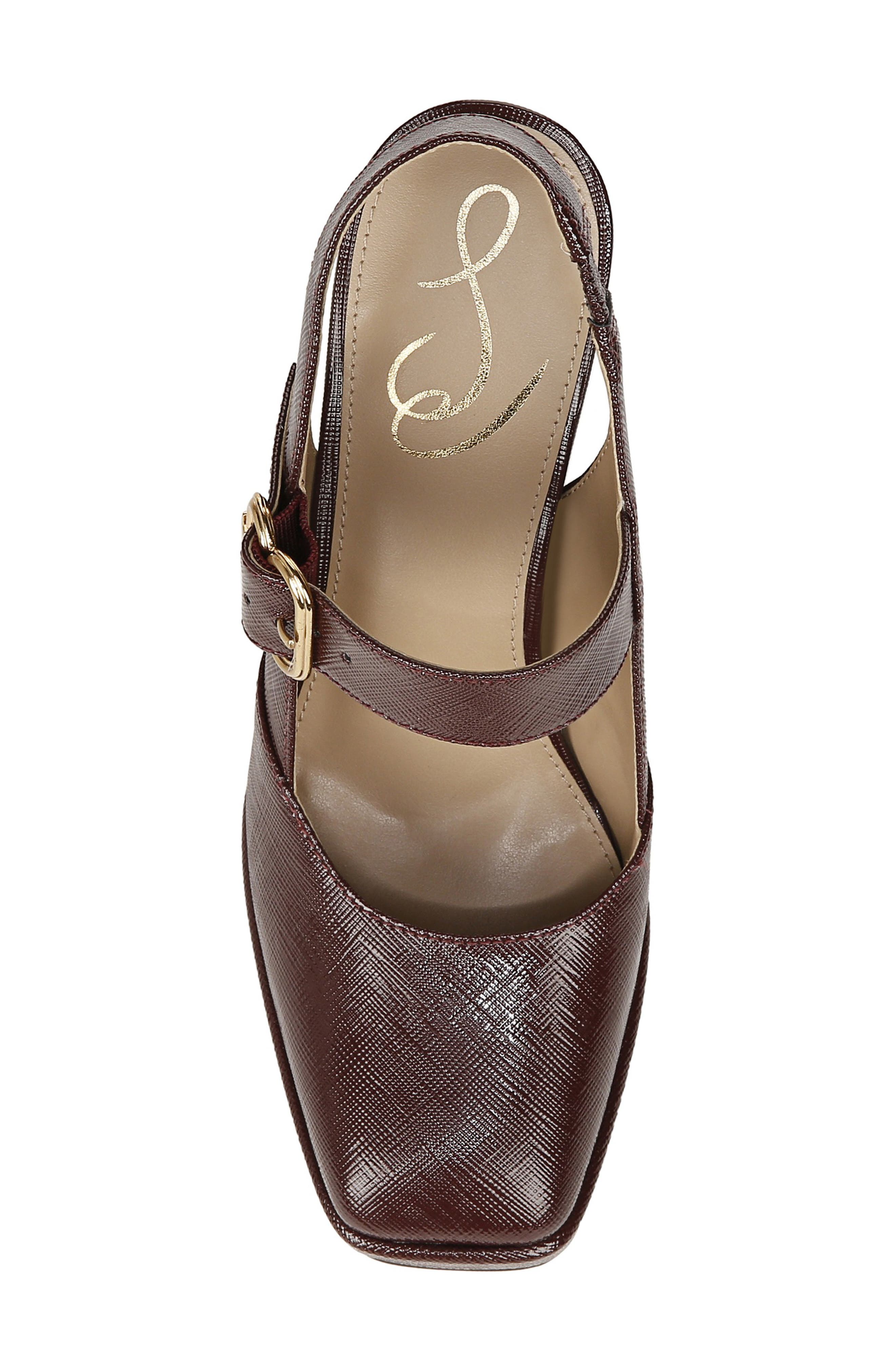 Sam Edelman Jildie Platform Slingback Pump, Alternate, color, French Burgundy