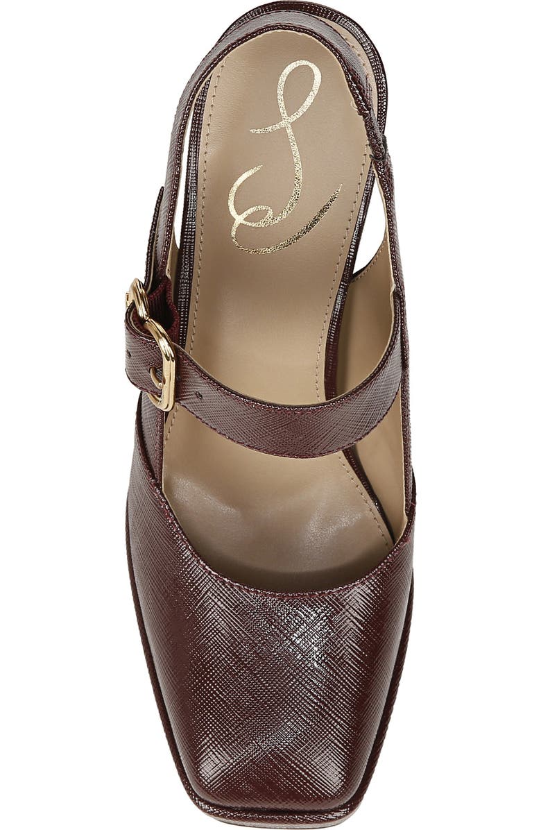 Sam Edelman Jildie Platform Slingback Pump, Alternate, color, French Burgundy