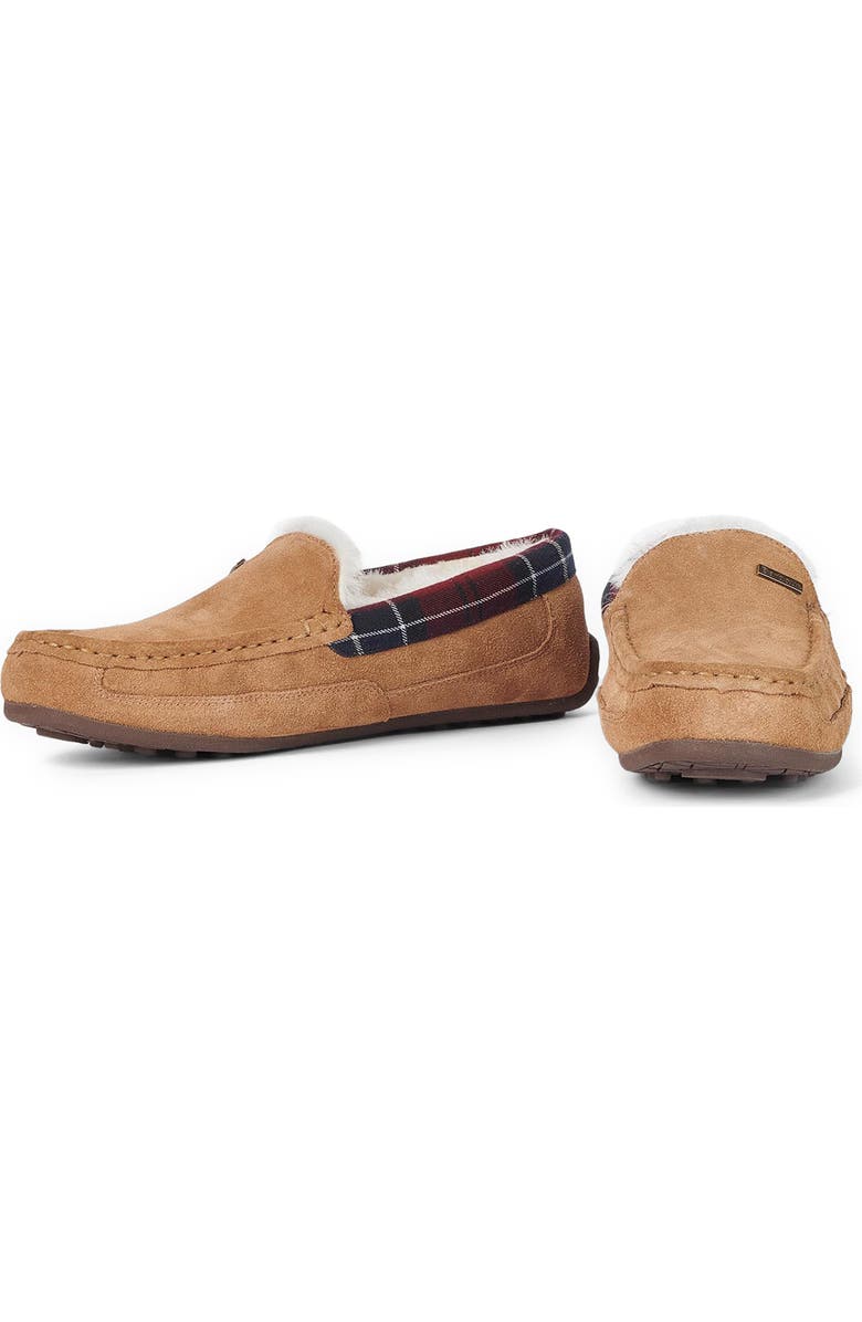 Barbour Martin Faux Shearling Slipper, Alternate, color, Camel