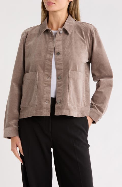 Classic Collar Corduroy Jacket