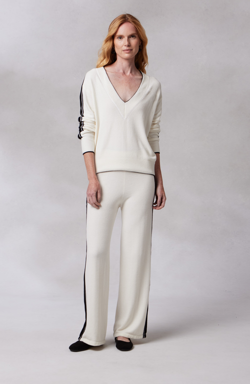KASHWERE APPAREL PALAZZO TRACK PANTS