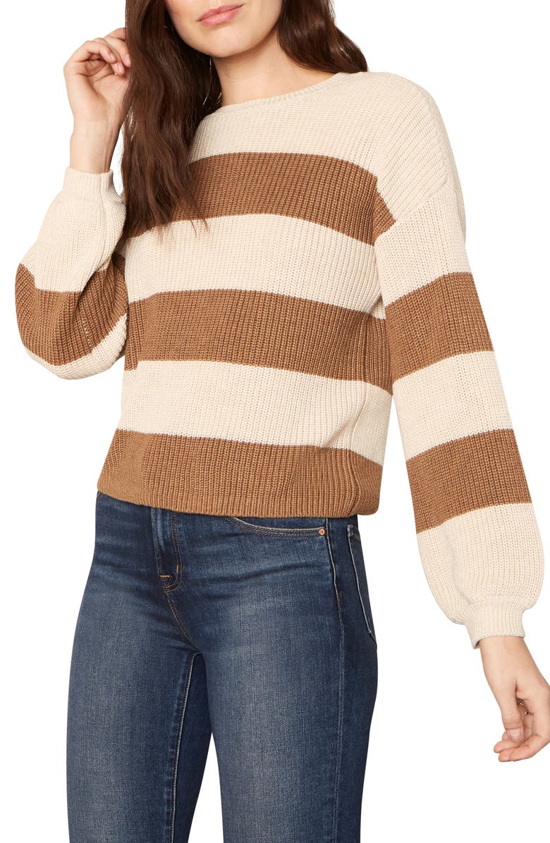 cupcakes and cashmere Rimes Stripe Pullover, Alternate, color,