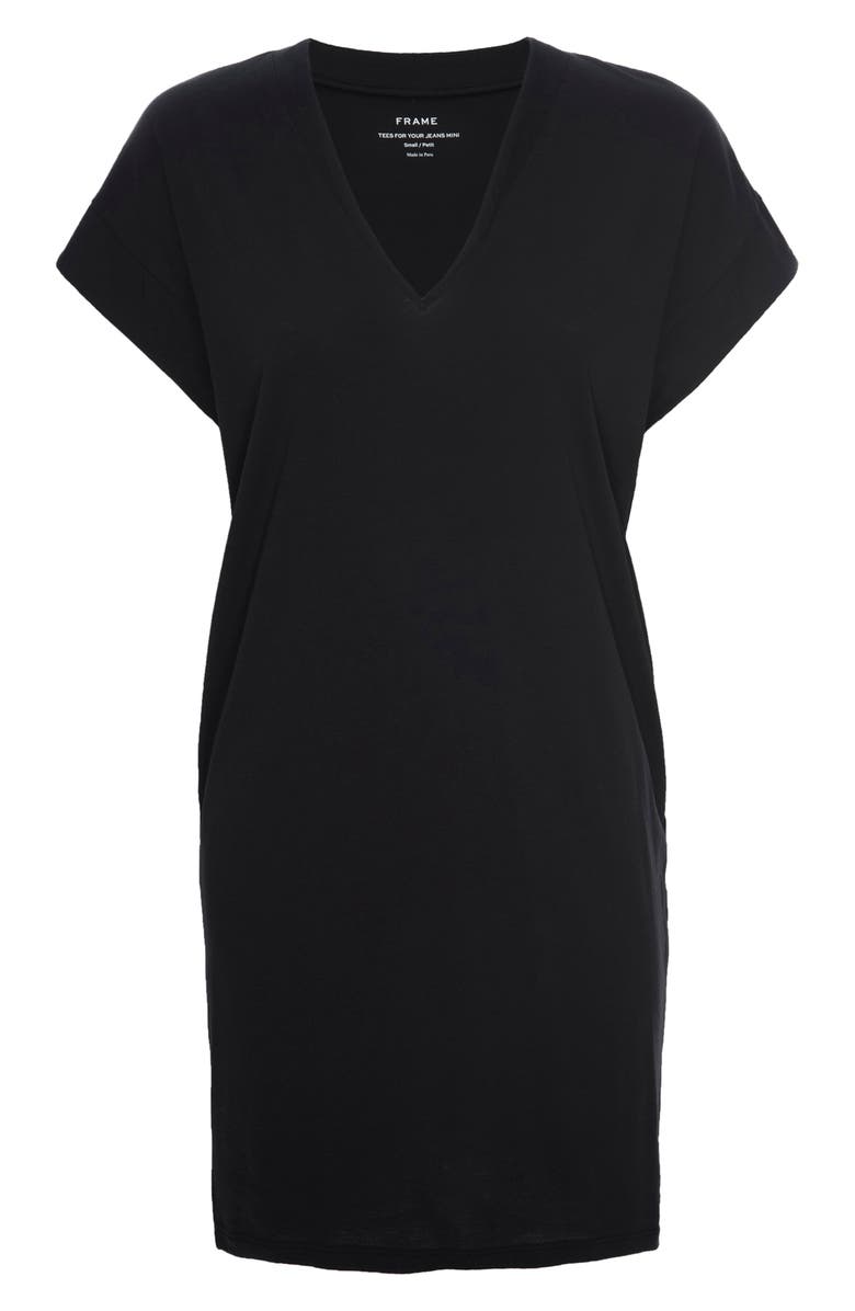 FRAME Le V-Neck T-Shirt Dress, Alternate, color, 