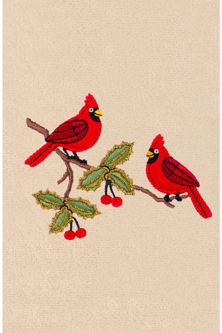 2-Piece Cardinal Pair Turkish Cotton Hand Towel Set, Alternate, color, SAND