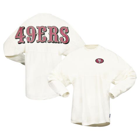 Women's Cream San Francisco 49ers Wordmark T-Shirt