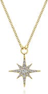 Gabriel & Co. Diamond Starburst Pendant Necklace