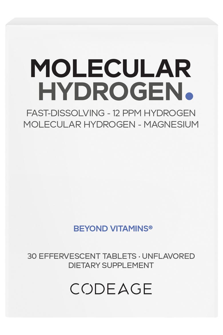 Molecular Hydrogen, Elemental Magnesium Effervescent Hydrogen Water Tablets, Main, color, White