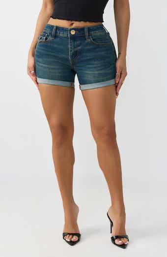 True Religion Jayde Cuffed Jean Shorts