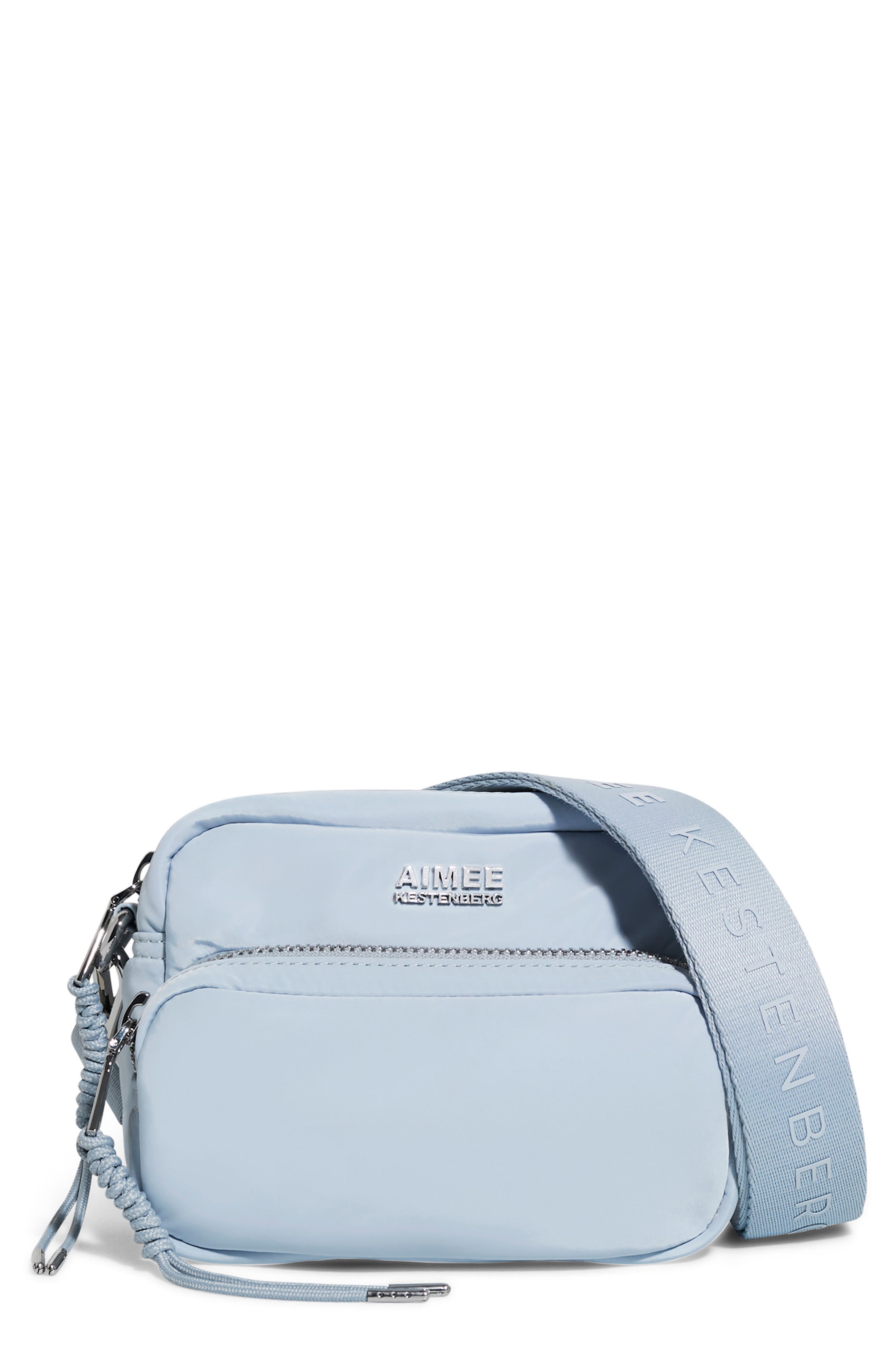 Nylon Camera Crossbody Bag, Main, color, BREEZE BLUE