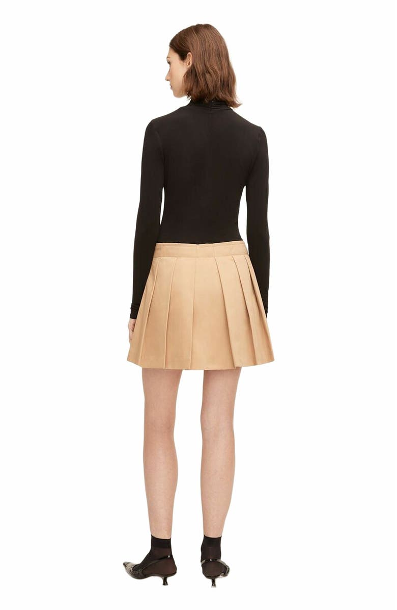 Rebecca Taylor Military Cotton Mini Skirt, Alternate, color, Khaki