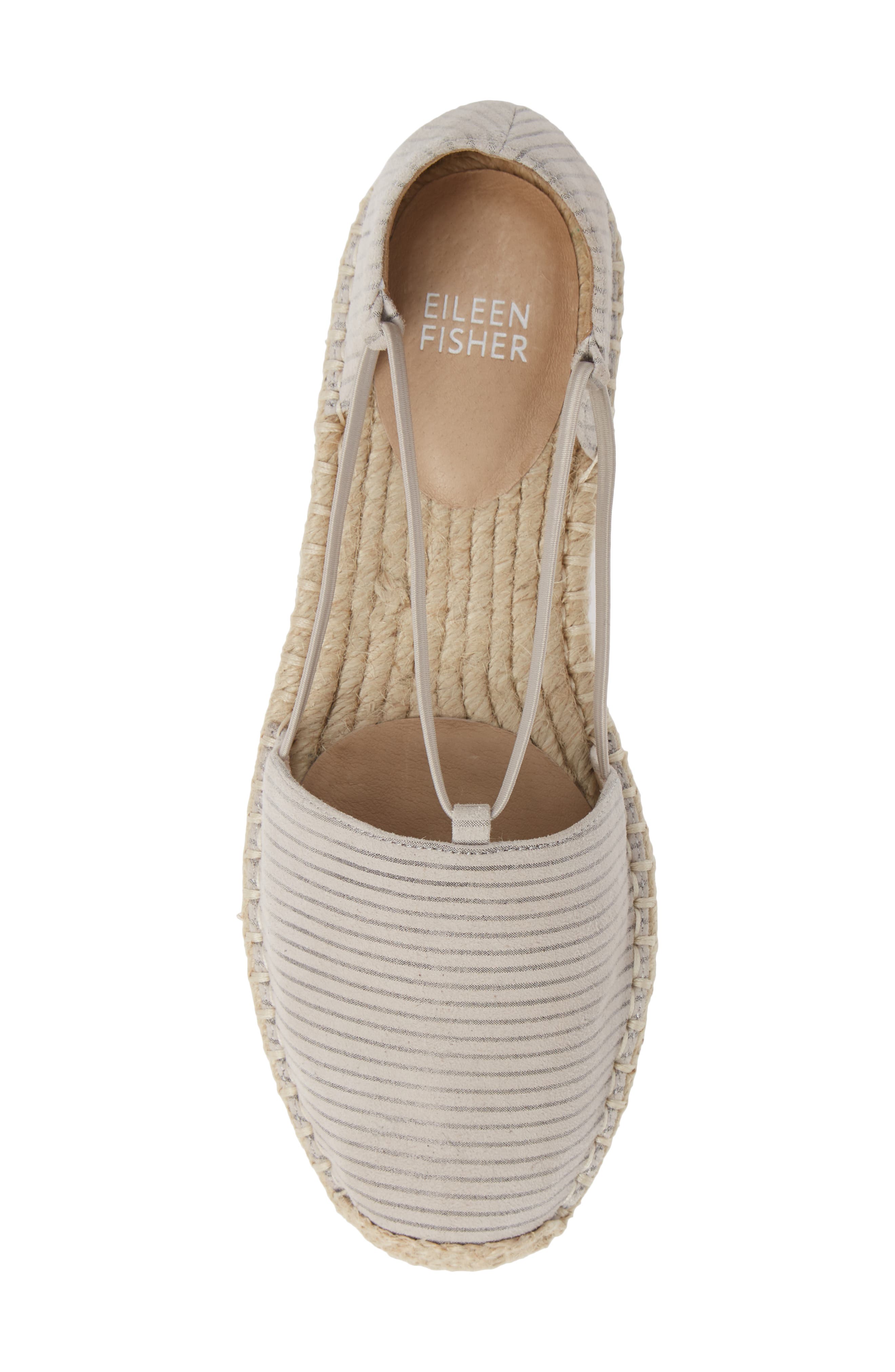 Lee Espadrille Flat, Alternate, color, OYSTER PRINTED SUEDE