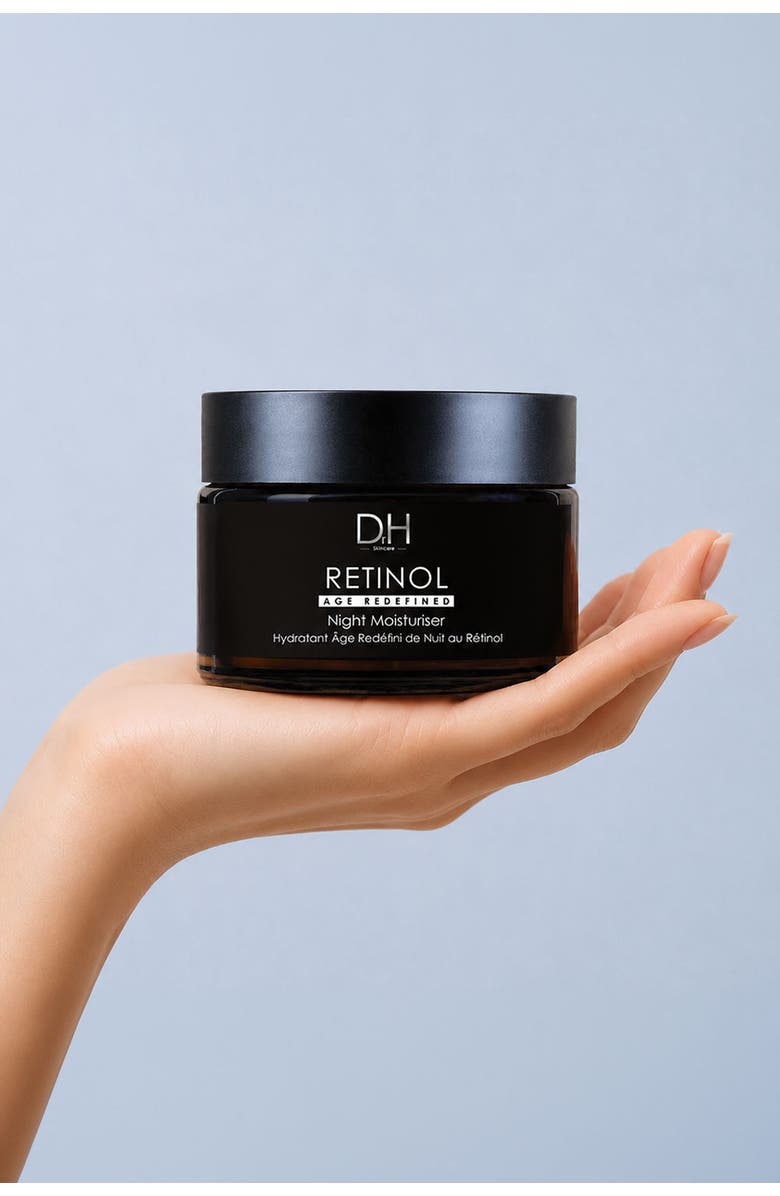 Dr H Retinol Anti-Ageing Night Moisturiser 60ml for Fine Lines & Wrinkles, Loss of Firmness, Alternate, color, White