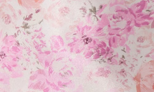 Astr The Label Lace Trim Satin Slipdress In Pink Floral