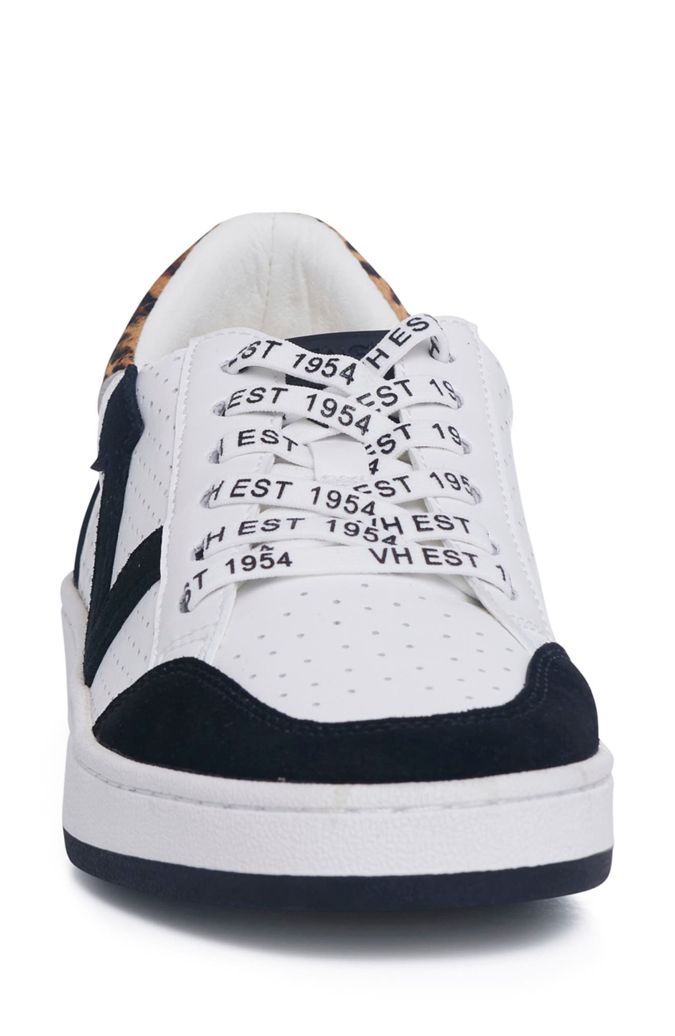 Near Low Top Sneaker, Alternate, color, WHITE/BLACK SUEDE