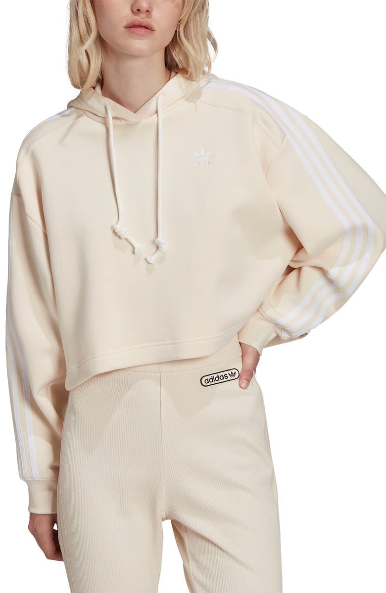 adidas Short Fleece Hoodie, Main, color,
