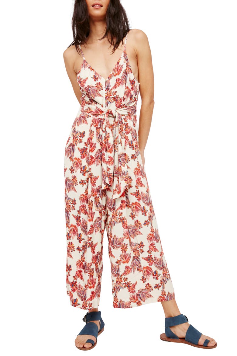 Hot Tropics Jumpsuit, Main, color, NEUTRAL COMBO