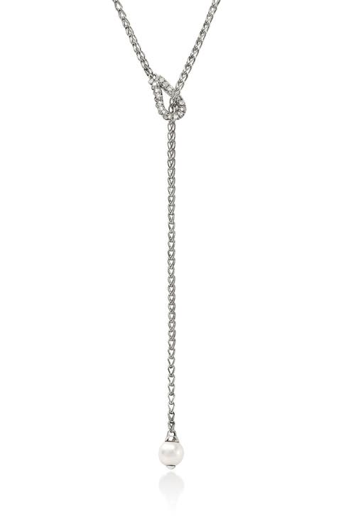 Surf Silver & Diamond Necklace