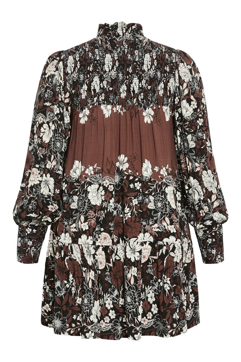Cassia Long Sleeve Shift Dress, Alternate, color, COCO FLORAL PLC