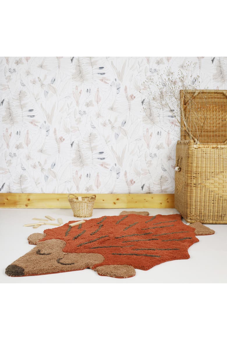 Ollen Rug, Alternate, color, BROWN