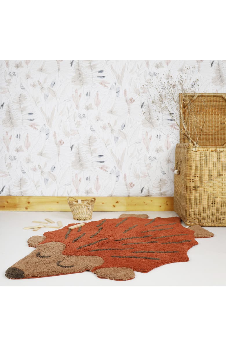 Nattiot Ollen Rug, Alternate, color, Brown