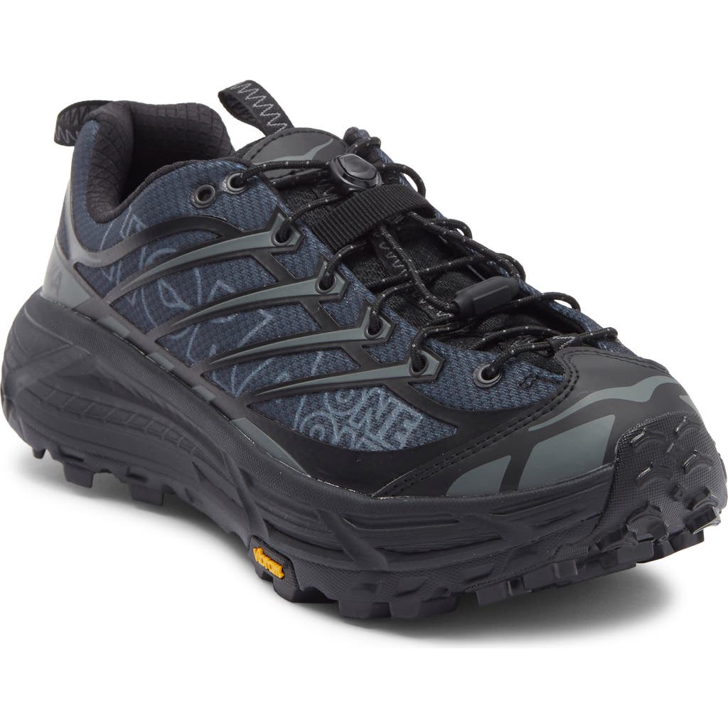 Hoka Sneaker Mafate Three2 Black/ Outer Orbit In Gray